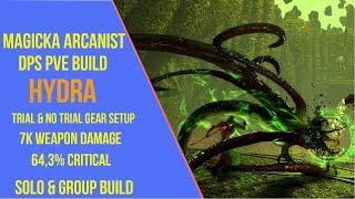 ESO Magicka Arcanist DPS PVE Build(Hybrid) - Hydra - Necrom