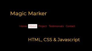 Magic Navigation Menu Indicator HTML CSS  Javascript  | csPoint