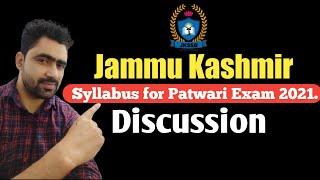 Jammu Kashmir syllabus for patwari posts - jkssb patwari syllabus discussion 2021.