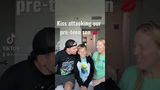 Kiss Attacking Our Pre-Teen Son's Identical Twin #shorts