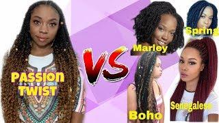 PASSION TWIST VS Spring Twist, Senegalese Twist, & Bohemian BOHO Twist| The Real Difference?