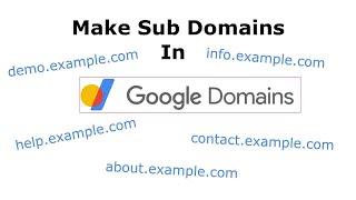 How to create subdomains in Google Domains and connect it to Blogger