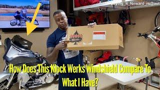 2019 Street Glide CVO "Klock Werks Flare" Windshield Unboxing & Install | Nail In Front Tire