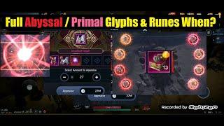 Black Desert Mobile Full Abyssal / Primal Glyphs & Runes When?