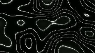 Abstract Black and White Neon wave pattern| Height Map Footage | 2 hours 4k Background