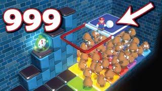 Super Mario: 999 Goombas vs 999 Balls Challenge (Funny Satisfying Super Mario Challenge)