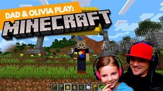Dad and Olivia Play: Minecraft - Fish Problems