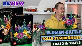 Rosen, Tulpen Nelken  Alle Blumen welken außer die von LEGO! Blumenstrauß Vergleich: 10280 vs 10313