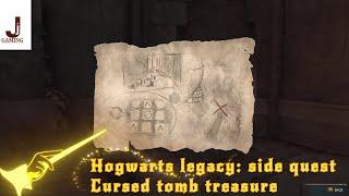 Hogwarts legacy Cursed tomb treasure Side quest walkthrough