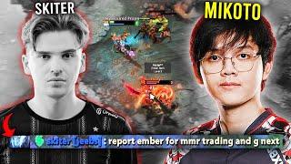 MIKOTO made this EMBER SPIRIT looks like MMR TRADERS.. (vs. Skiter)