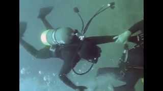 vintage scuba fight two