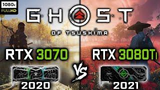 RTX 3070 vs RTX 3080 Ti in Ghost of Tsushima - 1080p Benchmark + 1440p - FSR 3.0, XeSS