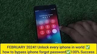 FEBRUARY 2024!! Unlock every iphone in world how to bypass iphone forgot password100% Success