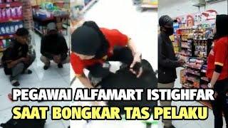 Viral, Karyawan Alfamart Langsung Istighfar dan Murka sama 2 Pria, Saat Bongkar Tasnya