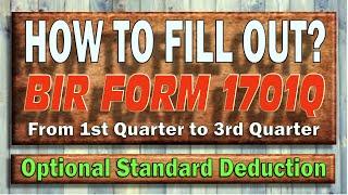 1701Q under Optional Standard Deduction (OSD)