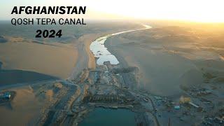 Progress of Qosh Tepe Canal Project in Afghanistan.