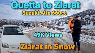 Quetta To Ziarat on Suzuki Alto 660cc | Snow Covered Ziarat| @thekarachiiet #roadtrip2024