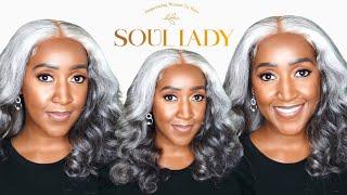 For the Salt & Pepper Lovers! 5x5 Loose Wave Lace Closure Wig | @SoulLadyWigs