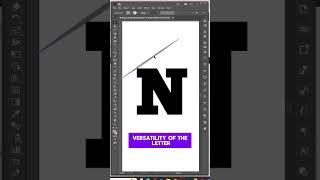 N Logo Design In Illustrator #hlgraphics #logo  #adobe illustrator #how to create logo