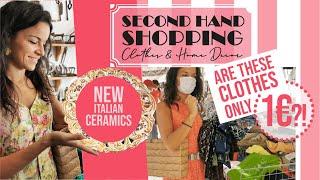 SECOND HAND SHOPPING in ITALY - Clothes & Home Decor