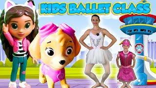 Ballet For Kids | PAW PATROL Ballet Class (Ages 3-8) + Gabby's Dollhouse Magic