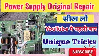 How To Repair LED TV Original Power Supply  Power Supply Repair Full DetailsCombo Board Repair