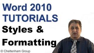 Word 2010 Tutorial | Styles & Formatting | Full Course