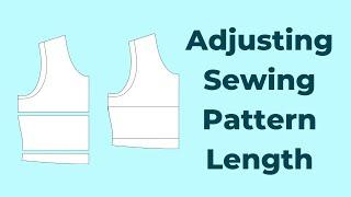 How to Shorten or Lengthen Sewing Pattern Pieces (Bodice and Sleeve)