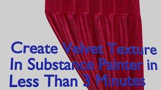 How To Create Velvet Texture In Substance Painter