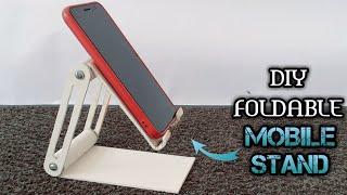 How to make a foldable mobile stand | PVC pipe is all you need