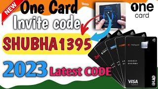 One card invite code kaise use kare | One card invite code | One card referral code 2023