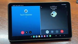 Samsung Tab A9 4G WhatsApp, Google Meet vs Viber Apps Split Screen Incoming Calls in Book Cover