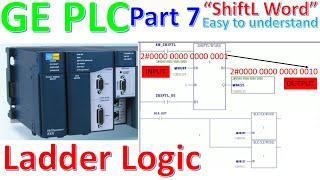 Proficy Machine Edition software connect with PLC GE basic programming bit operation "SHIFTL WORD"