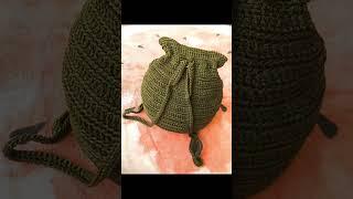 Crochet backpack #easycrochet