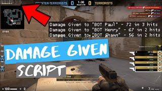 Damage Given Script | CS:GO 2021