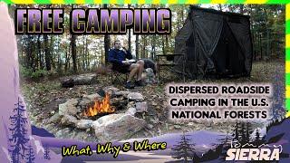 Free Camping in the US National Forests. The What, Why & Where to dispersed roadside camping