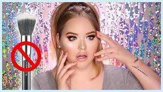 FULL FACE USING ONLY MY FINGERS (NO BRUSHES) Challenge | NikkieTutorials