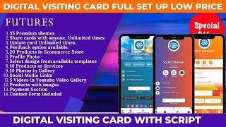 Digital Visiting Card With 35 Premium Card Themes | Digital Visiting Card Script | Infinitix Coder