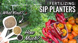 Vegetable Fertilizer for Home Gardening in SIP Wicking Planters & Containers -DIY Potting Mix Tips