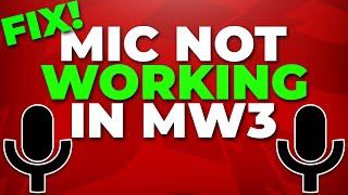 Fix Microphone Not Working in Modern Warfare 3