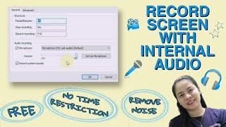 HOW TO RECORD SCREEN WITH INTERNAL AUDIO IN WINDOWS #XRISTUTORIALS