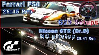 GT7 Tokyo Expressway 600 Ferrari F50 and Nissan GTR (Gr.B) Builds V 1.56