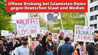 Offene Drohung bei Islamisten-Demo gegen Deutschen Staat und Medien