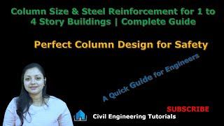 Column Size & Steel Reinforcement for 1 to 4 Storey Buildings | Avoid Mistakes & Build Safely