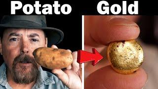 Placer Gold Smelting: Revealing the Secret Art of Using Potato and Mercury