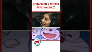 Doraemon & Nobita real voices| Cartoon facts in Telugu| Gsr badi #ytshorts