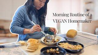 Morning Routine of a VEGAN Homemaker | Plant Based Family of 7