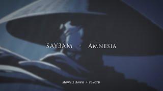 SAY3AM - Amnesia (ft. GERXMVP) {slowed + reverb}