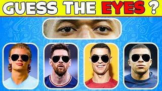 Guess the VOICE by Eyes | Lionel Messi, Cristiano Ronaldo, Kylian Mbappé