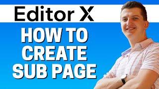 How To Create Sub Page In Editor X